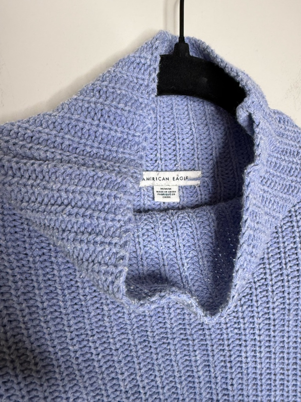 American Eagle blue turtleneck sweater - Picture 3 of 7